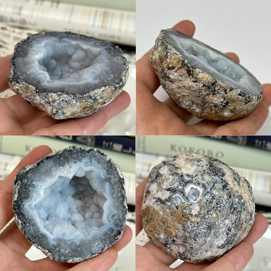 Amazon.co.jp: SUKIMIND 5～7cmメノウ ジオード 原石 天然石 アゲート