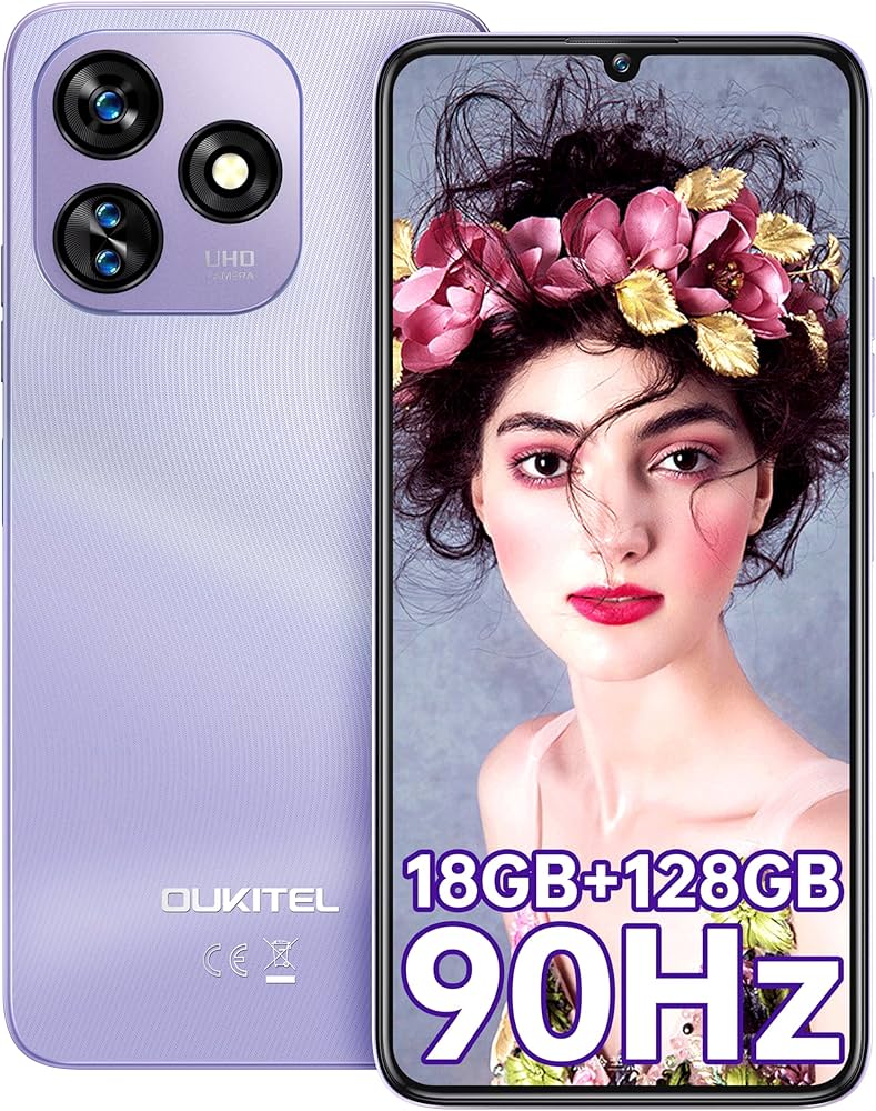 Amazon | OUKITEL C51 SIMフリー スマホ 本体 18GB RAM+128GB ROM 1TB