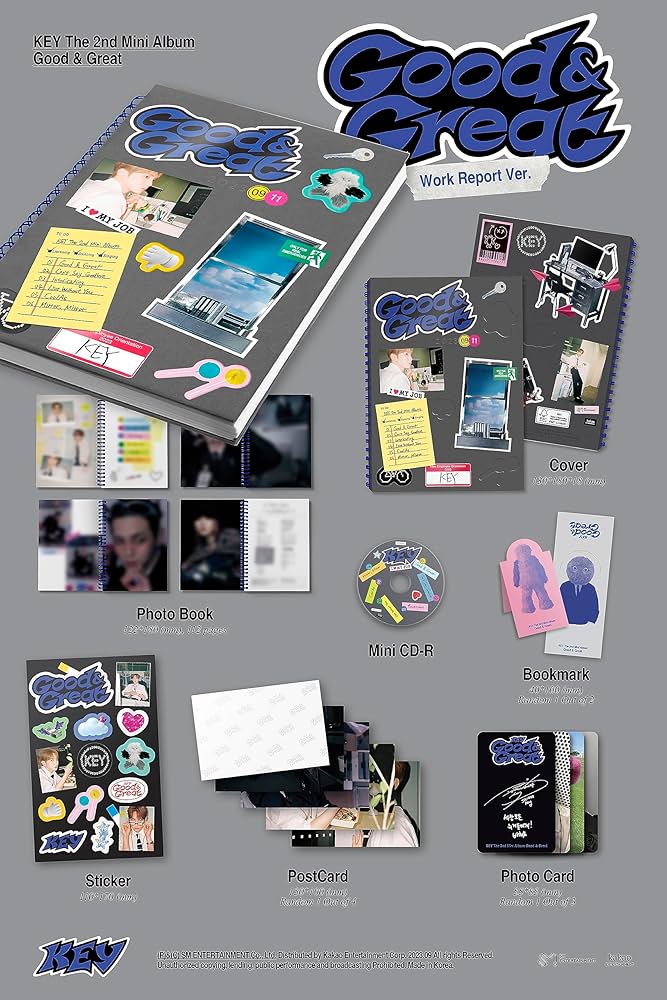 SHINee KEY Good & Great 2nd Mini Album Contents+Tracking Sealed