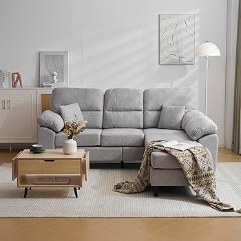 Amazon｜HDKHTWL ソファ ソファーセット 5人掛け L字 クッション付き