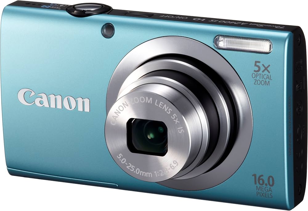 Amazon | Canon デジタルカメラ PowerShot A2400IS ブルー 1600万画素
