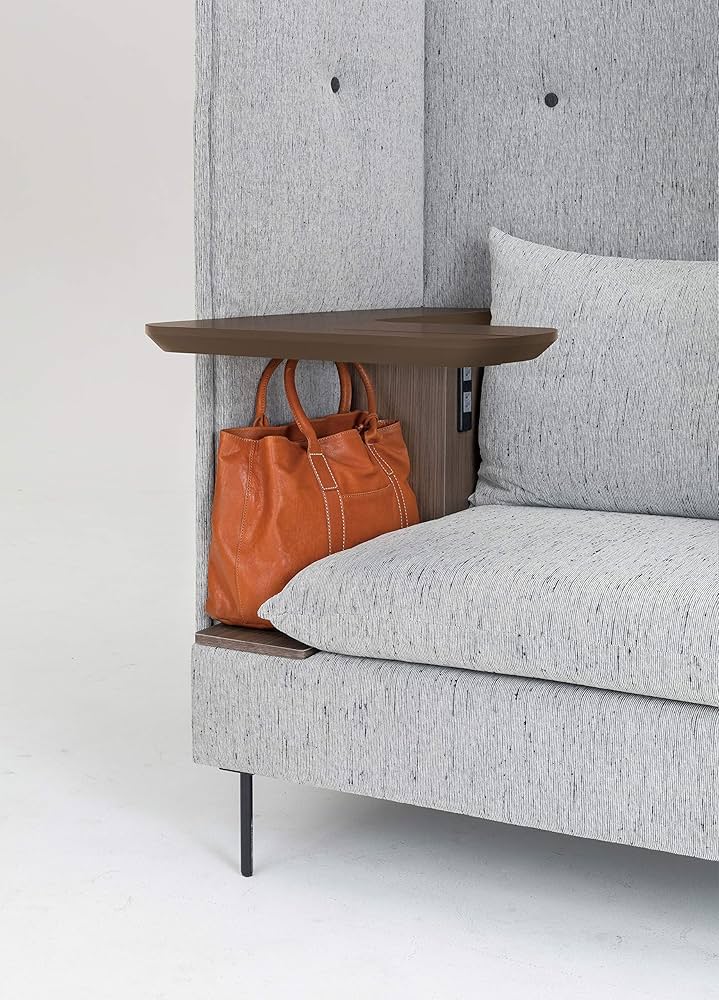 Amazon｜オリバー(oliver) テーブル付き囲みソファ グレー W96cm×D82