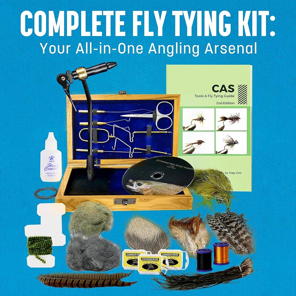 Amazon | Creative Angler フライタイイング標準ツールキット 木製