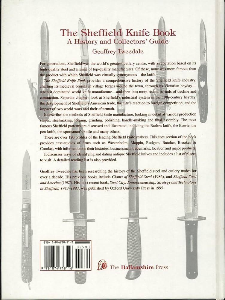 The Sheffield Knife Book: A History & Collectors Guide: Geoffrey