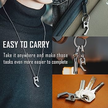 Amazon.com: KeyUnity KA13 Titanium Bottle Opener Keychain, 2 in 1