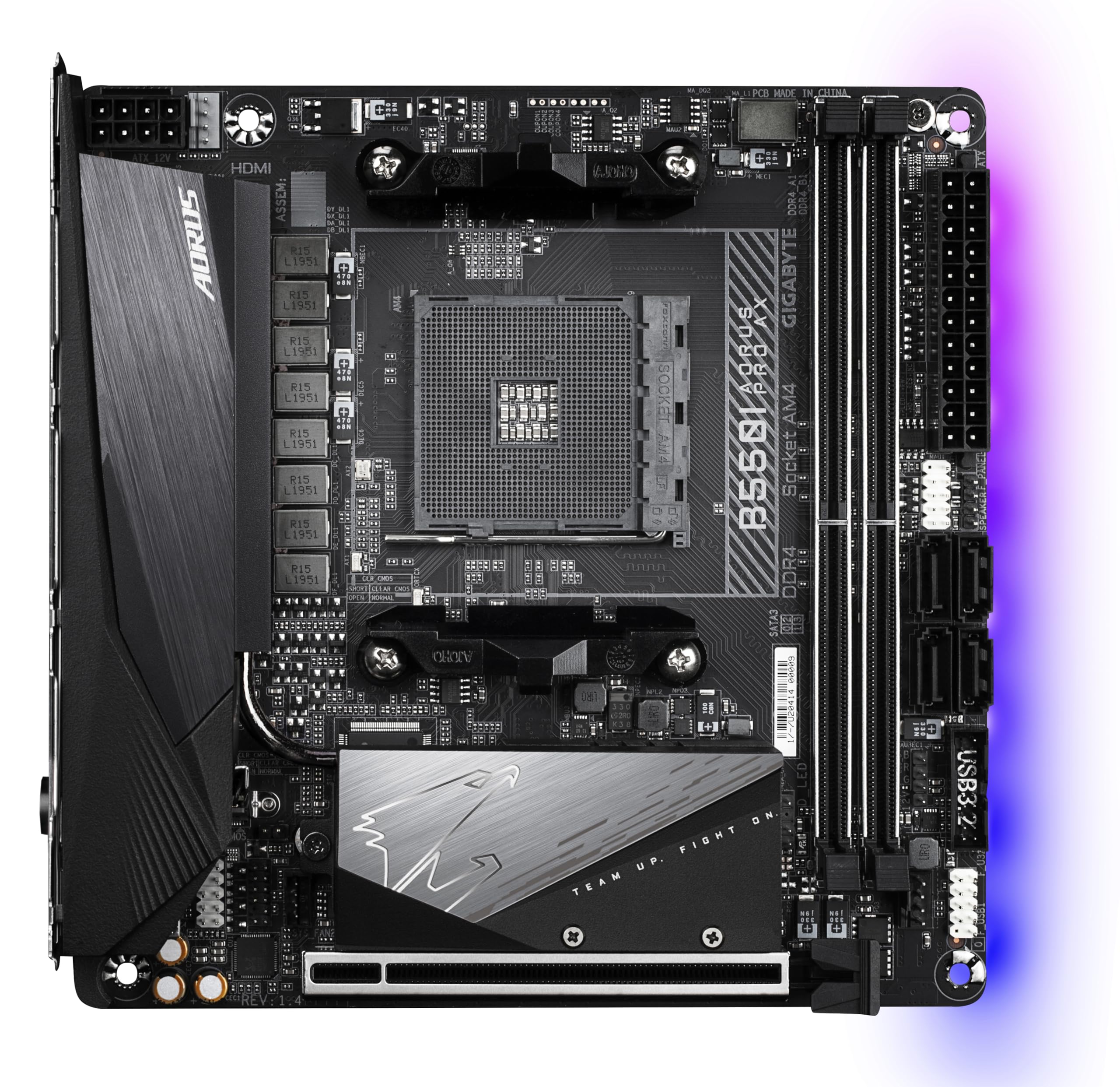 Amazon.com: GIGABYTE B550I AORUS PRO AX AMD AM4 ITX Motherboard