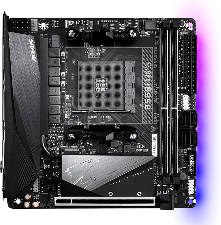 Amazon.com: GIGABYTE B550I AORUS PRO AX AMD AM4 ITX Motherboard