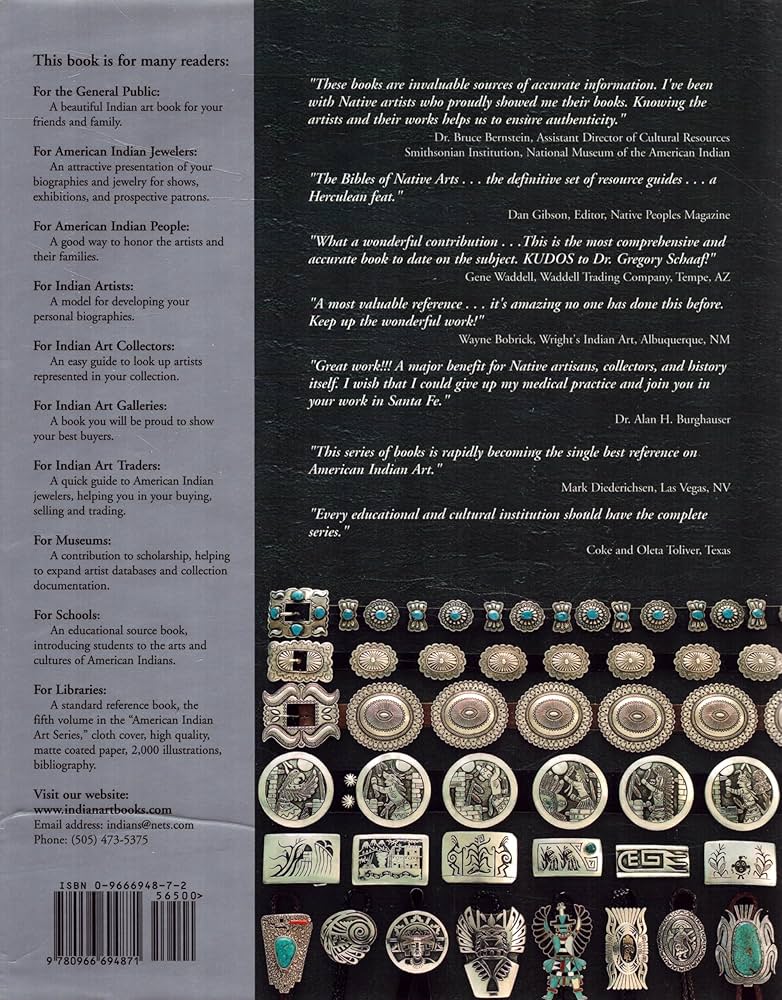 American Indian Jewelry I: 1200 Artist Biographies (American