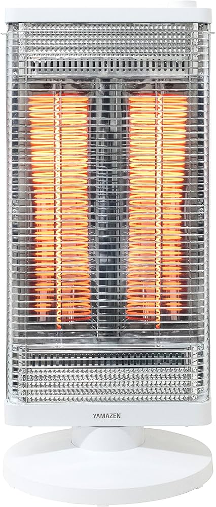 Amazon | [山善] 遠赤外線 カーボンヒーター 左右自動首振り (900W