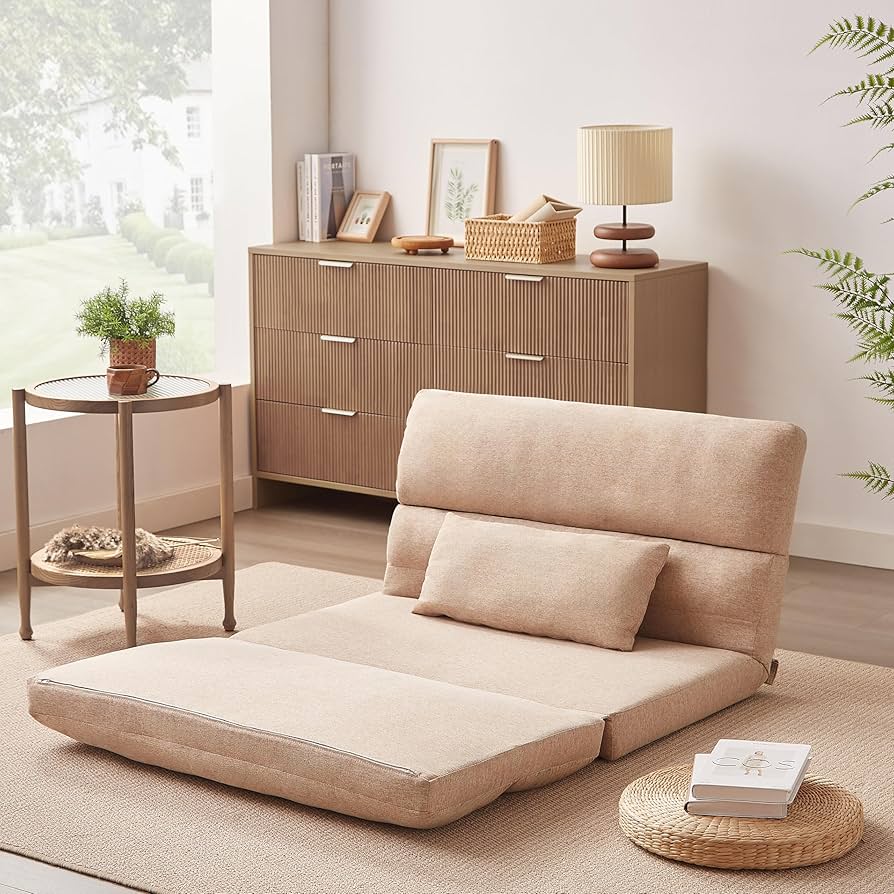 Amazon.co.jp: KJUUJE 折りたたみ ソファベッド 座椅子 幅103cm 2人