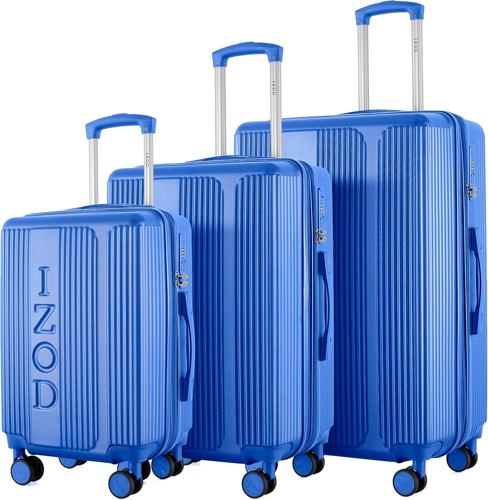 Amazon.com: IZOD Expandable ABS Hard Shell Luggage Set - Durable
