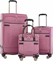 Amazon.com | kensie Hudson Softside 3-Piece Spinner Luggage Set