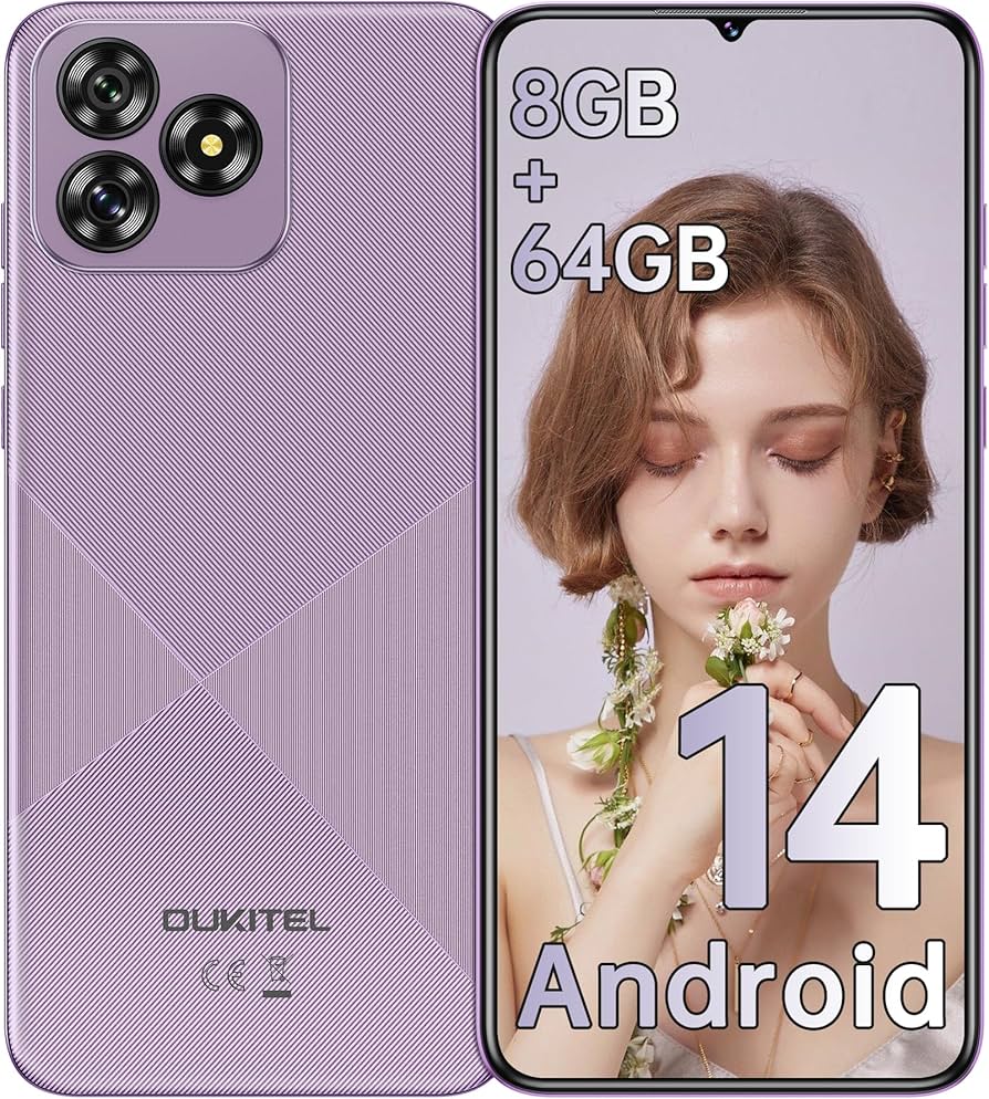 Amazon | OUKITEL C53 SIMフリースマートフォン 本体 8GB RAM+64GB 1TB