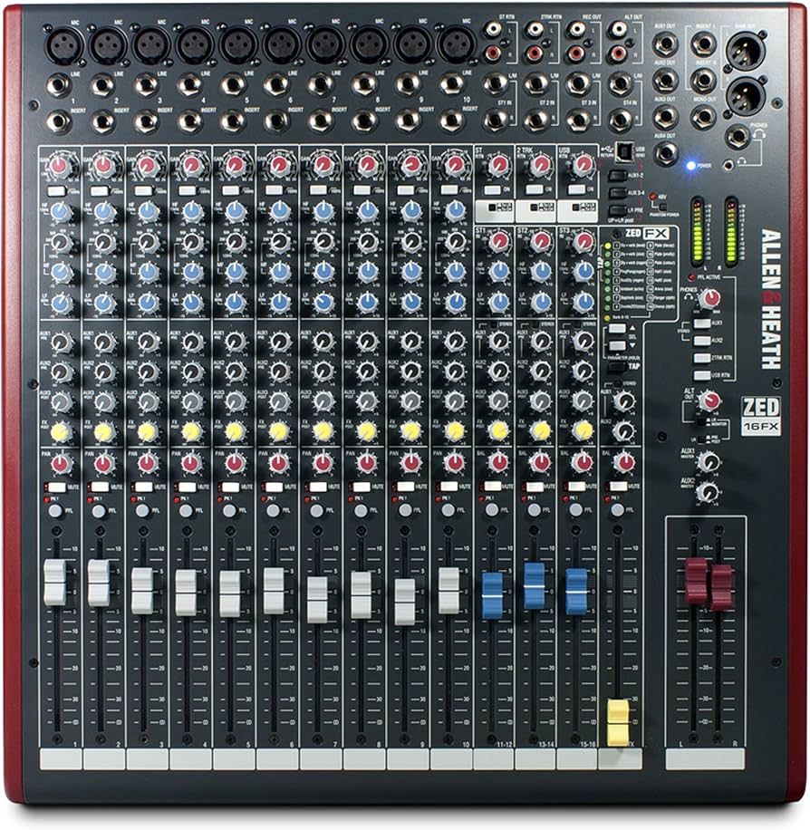 Amazon.com: Allen & Heath ZED-16FX - 16-Channel Touring Quality