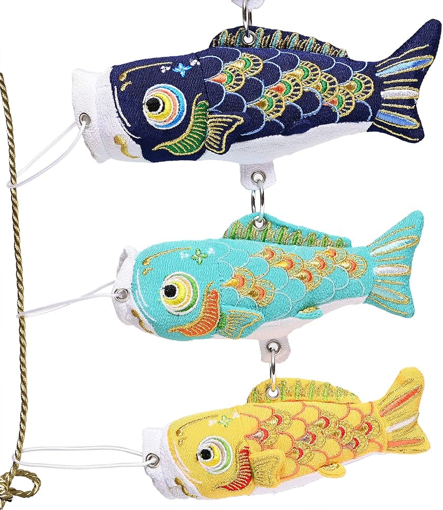 Amazon | 【五月人形】【つるし飾り】五匹鯉のぼり(特小)【室内