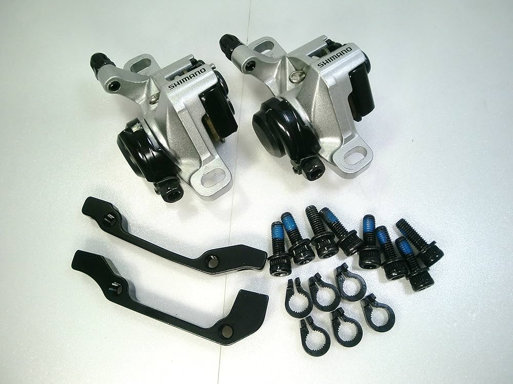Amazon | シマノ メカニカル ディスクブレーキ BR-M375 シルバー 前後