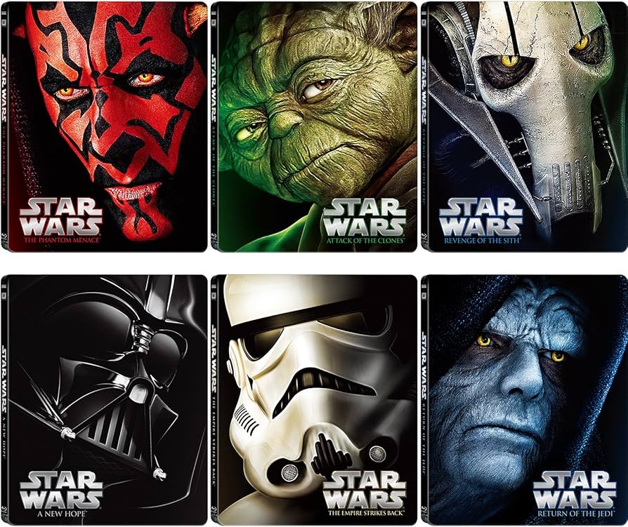 Amazon.com: Star Wars Saga Steel Book Set (Episode 1 - 6) (Blu-ray