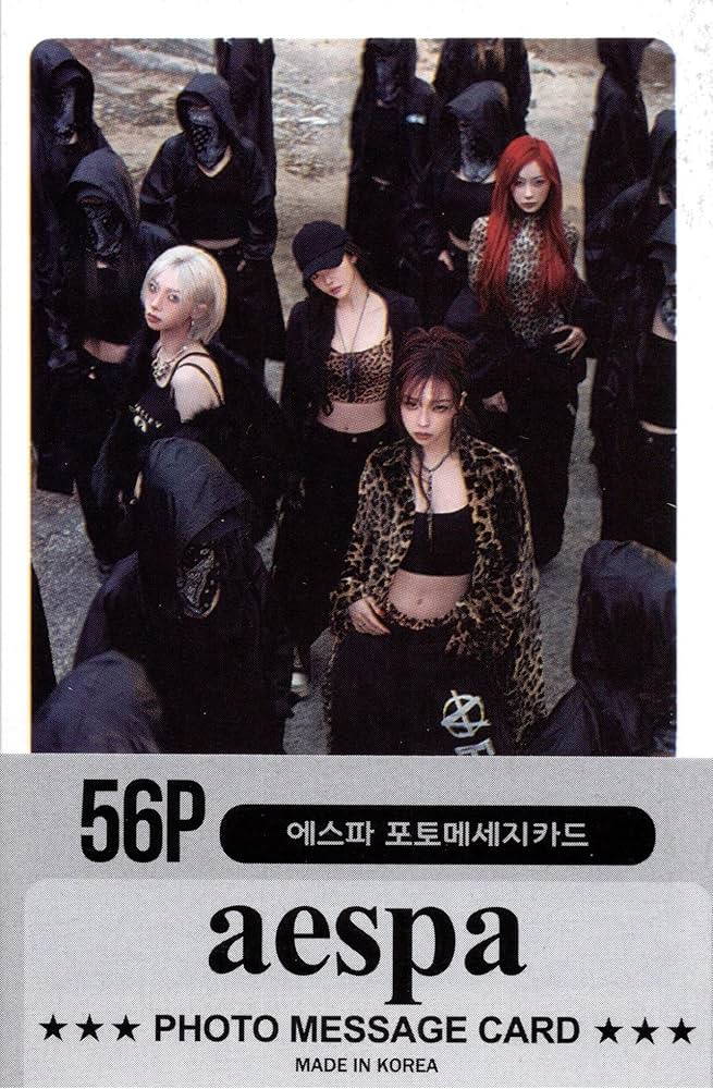 Amazon.co.jp: aespa エスパ グッズ フォトメッセージカード 56枚