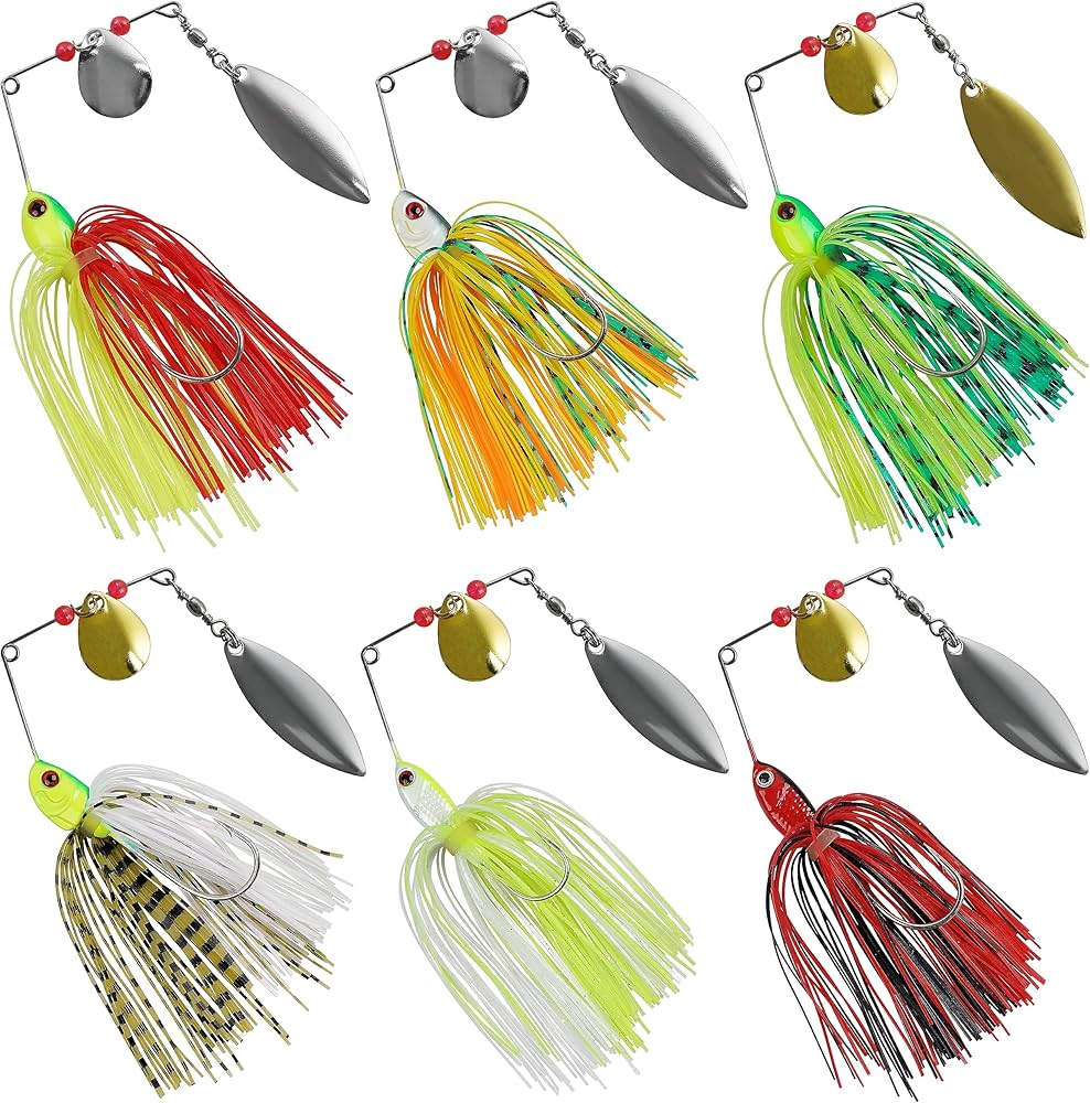 Amazon.co.jp: FUSIGO スピナーベイト バス釣り 釣り ハードスピナー