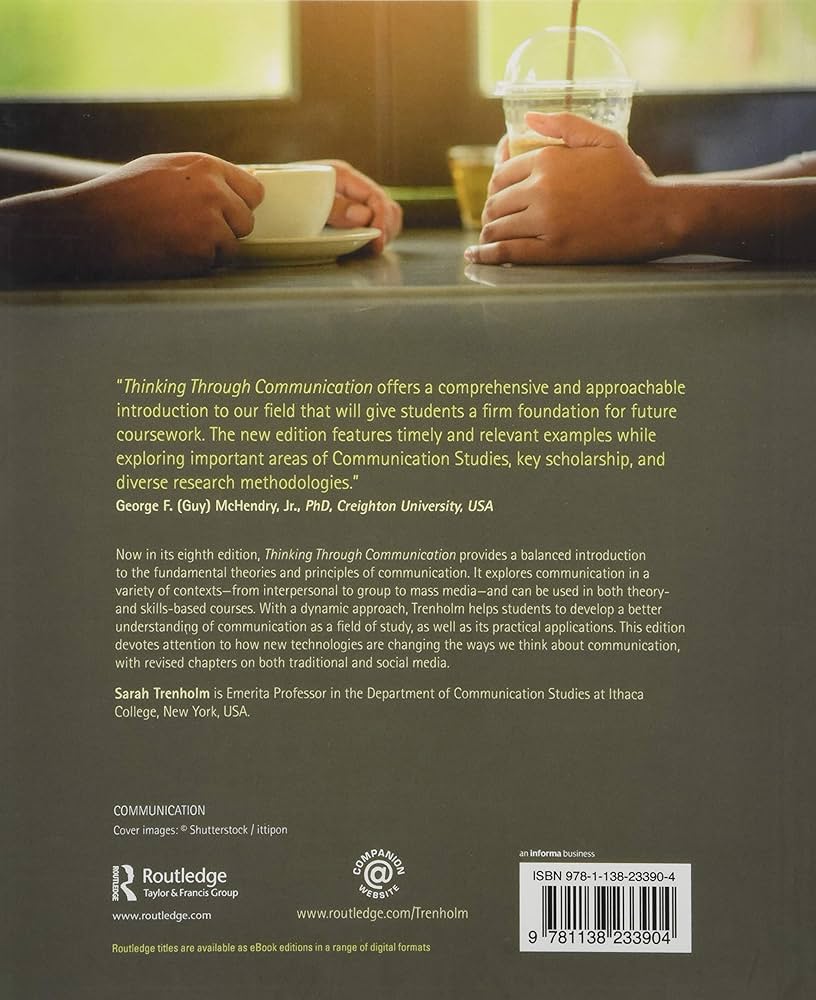 Thinking Through Communication: An Introduction to the Study of