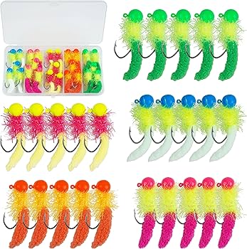 Amazon.co.jp: ジグヘッド 針 ワームセット マラブー リーチ バス釣り