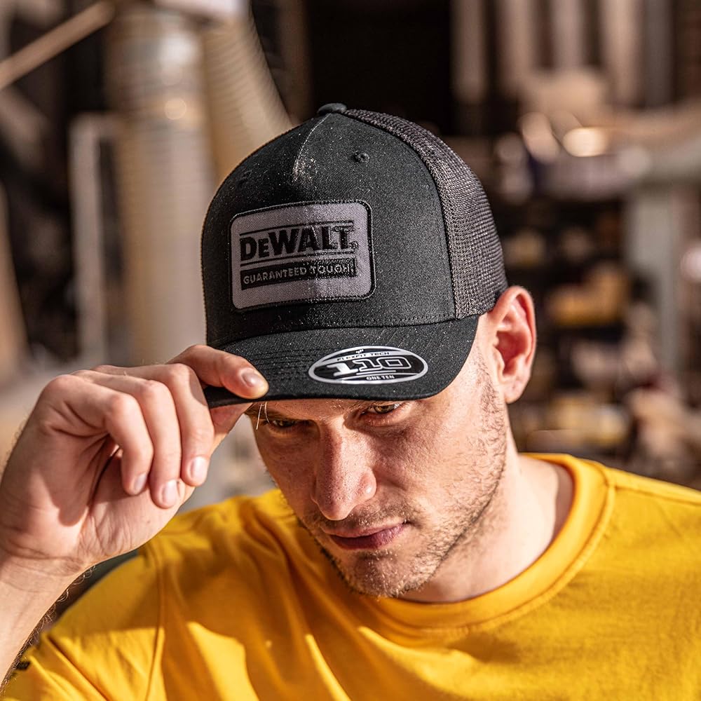 Amazon | DEWALT Men's Oakdale Patch Trucker Hat | キャップ 通販
