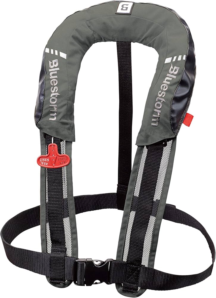 Amazon.co.jp: ブルーストーム(Bluestorm) ライフジャケット グレー