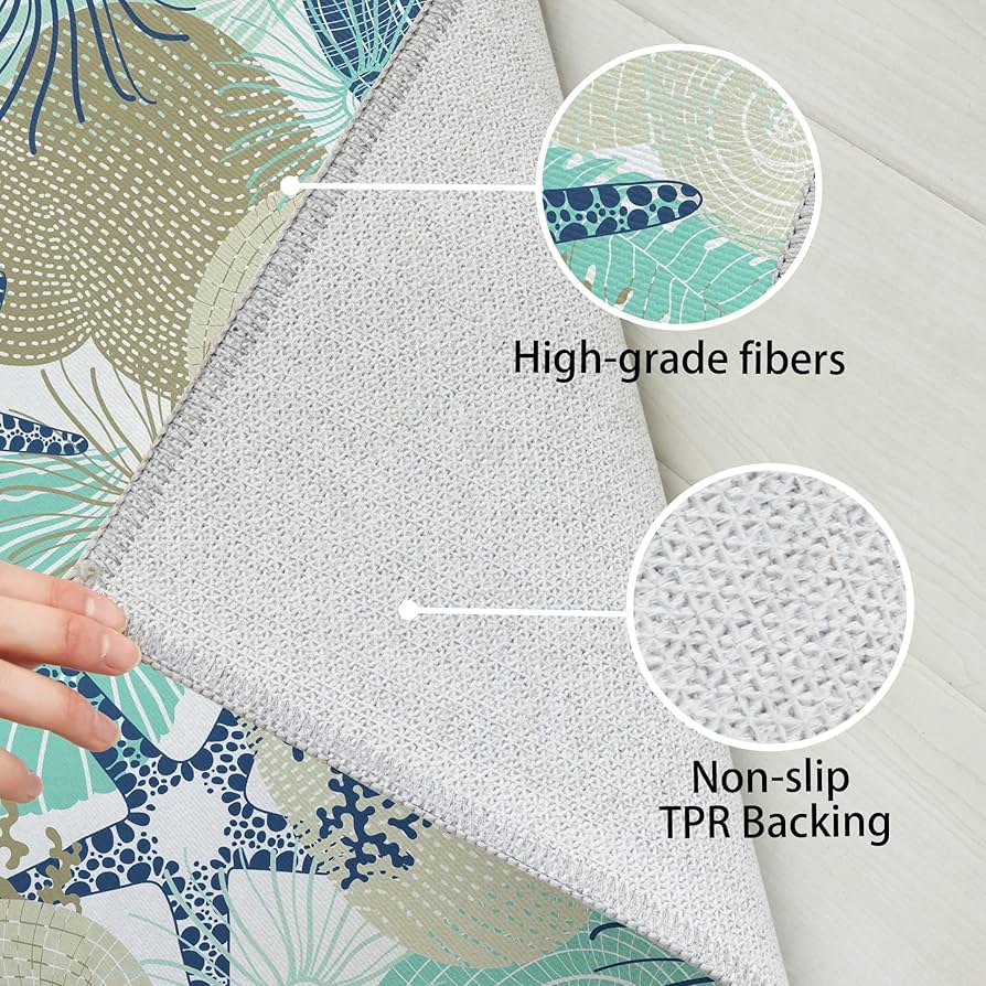 Amazon.com: Tritard Coastal Runner Rug 2x6 Nautical Kitchen