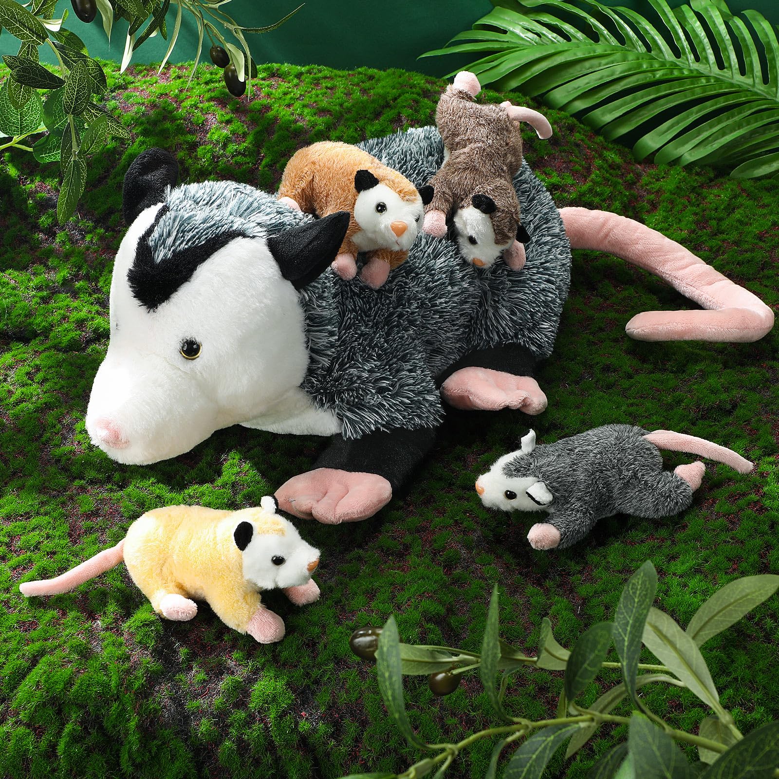 Amazon.co.jp: Hollowfly 5個 オポッサムのぬいぐるみ ママ ポッサム