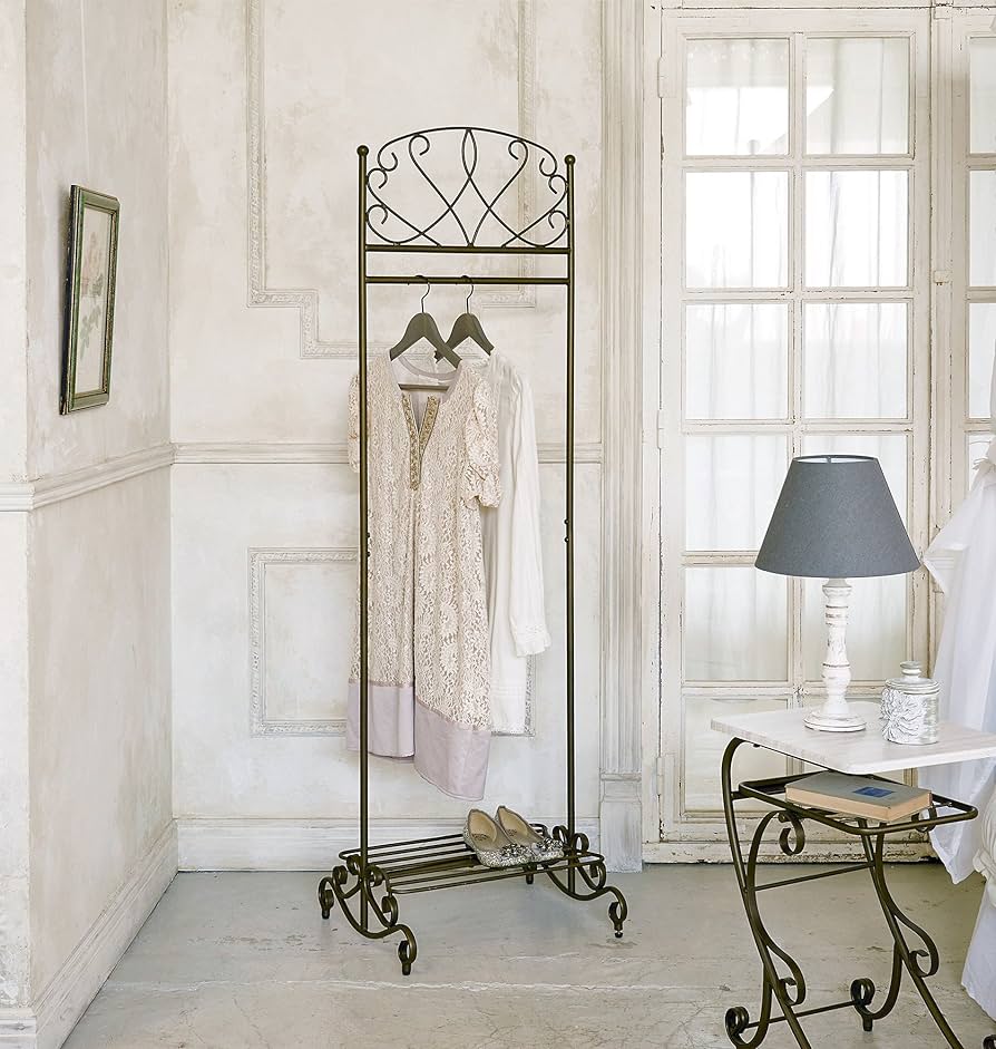 Amazon｜ハンガーラック アンティーク調 コートハンガー 玄関 リビング