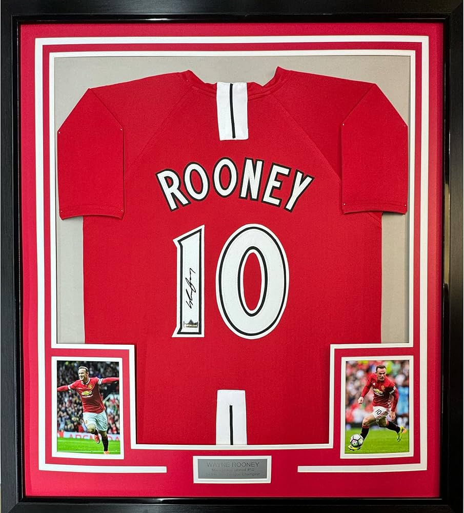 Framed Facsimile Autographed Wayne Rooney 35x39 Manchester United