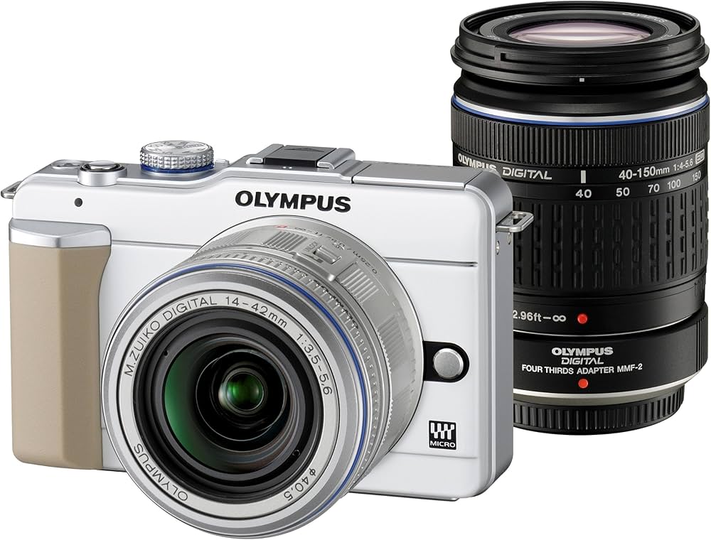 Amazon | OLYMPUS マイクロ一眼 PEN E-PL1ダブルズームキット ホワイト