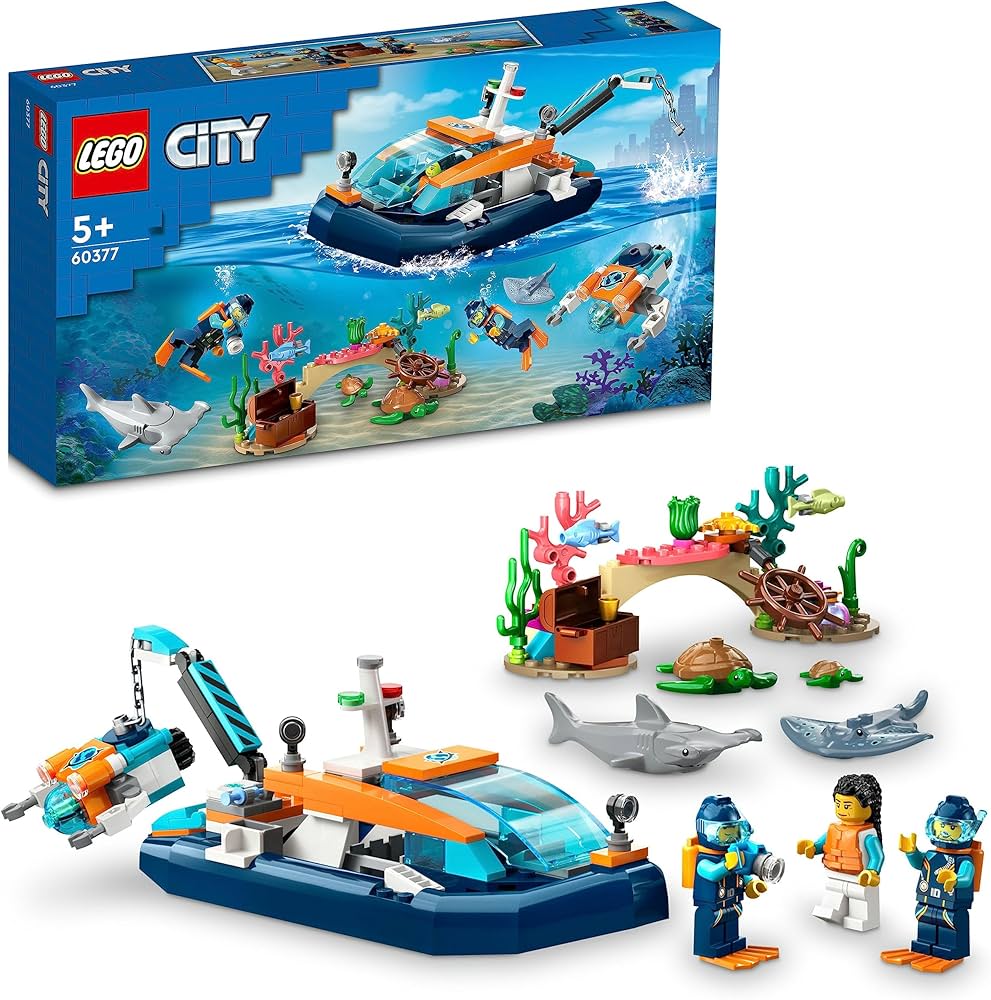 LEGO® City Kâşif Dalış Kapsülü 60377 Oyuncak Yapım Seti (182 Parça
