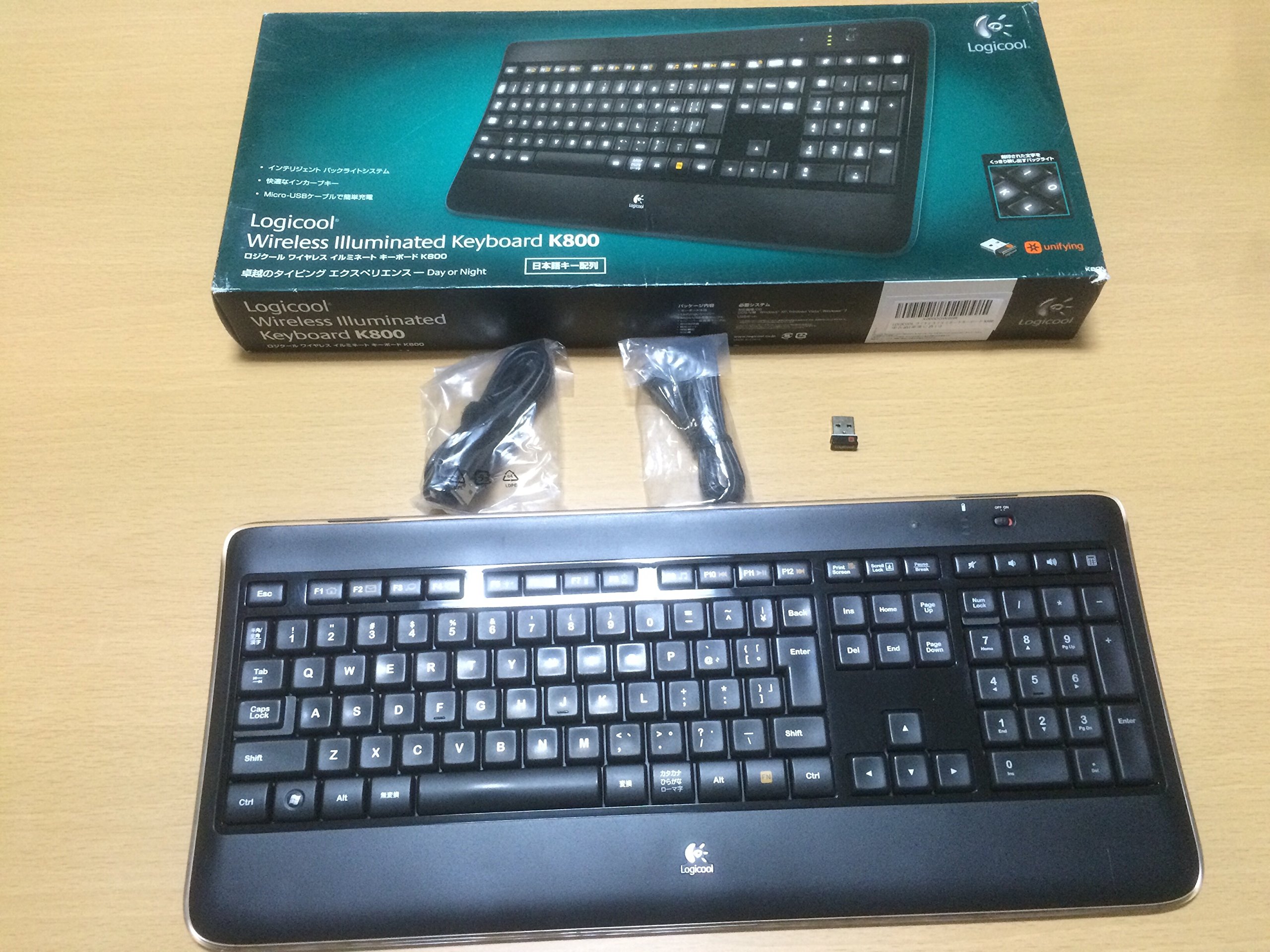 Amazon.co.jp: LOGICOOL ワイヤレスイルミネートキーボード K800