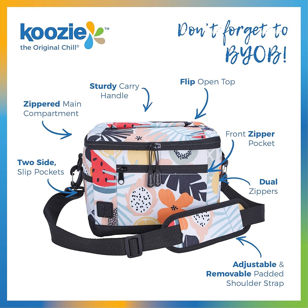 Amazon.com : KOOZIE Small Lunch Cooler Bag - 6 Can Soft Sided