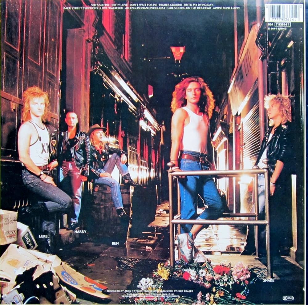 THUNDER Back Street Symphony 直筆サイン入レコード THUNDER Back