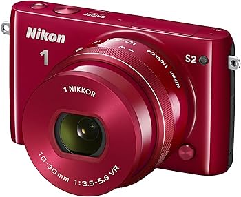 Amazon | Nikon ミラーレス一眼 Nikon1 S2 ダブルズームキット レッド