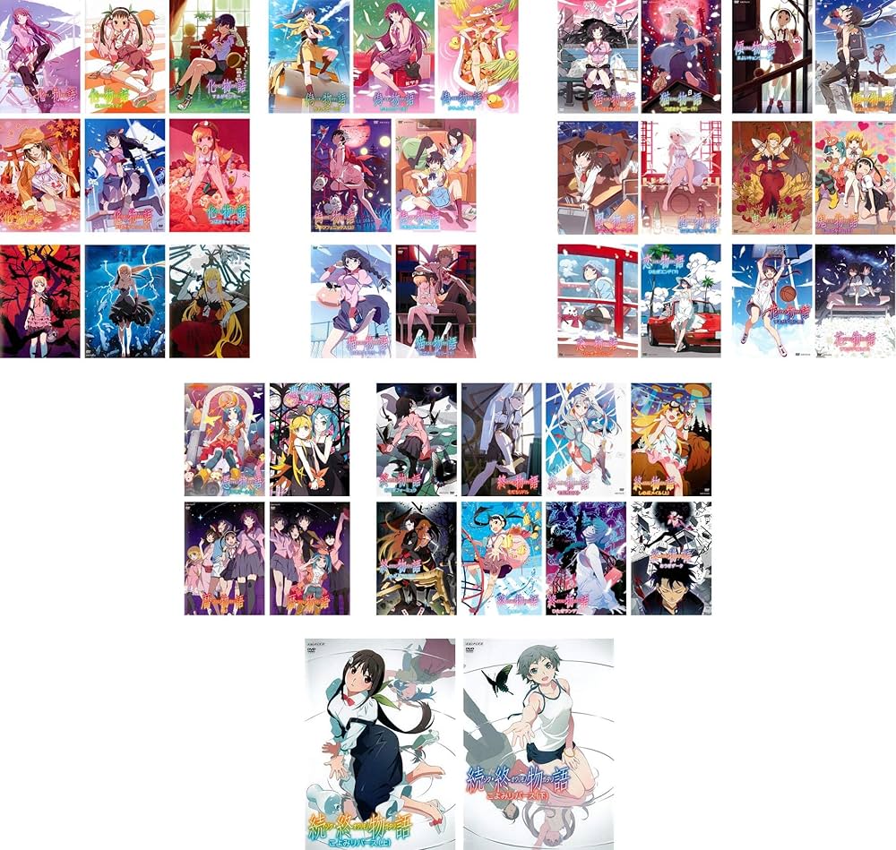 Amazon.co.jp: 物語シリーズ 化、傷、偽、猫 黒、猫 白、傾、囮、鬼