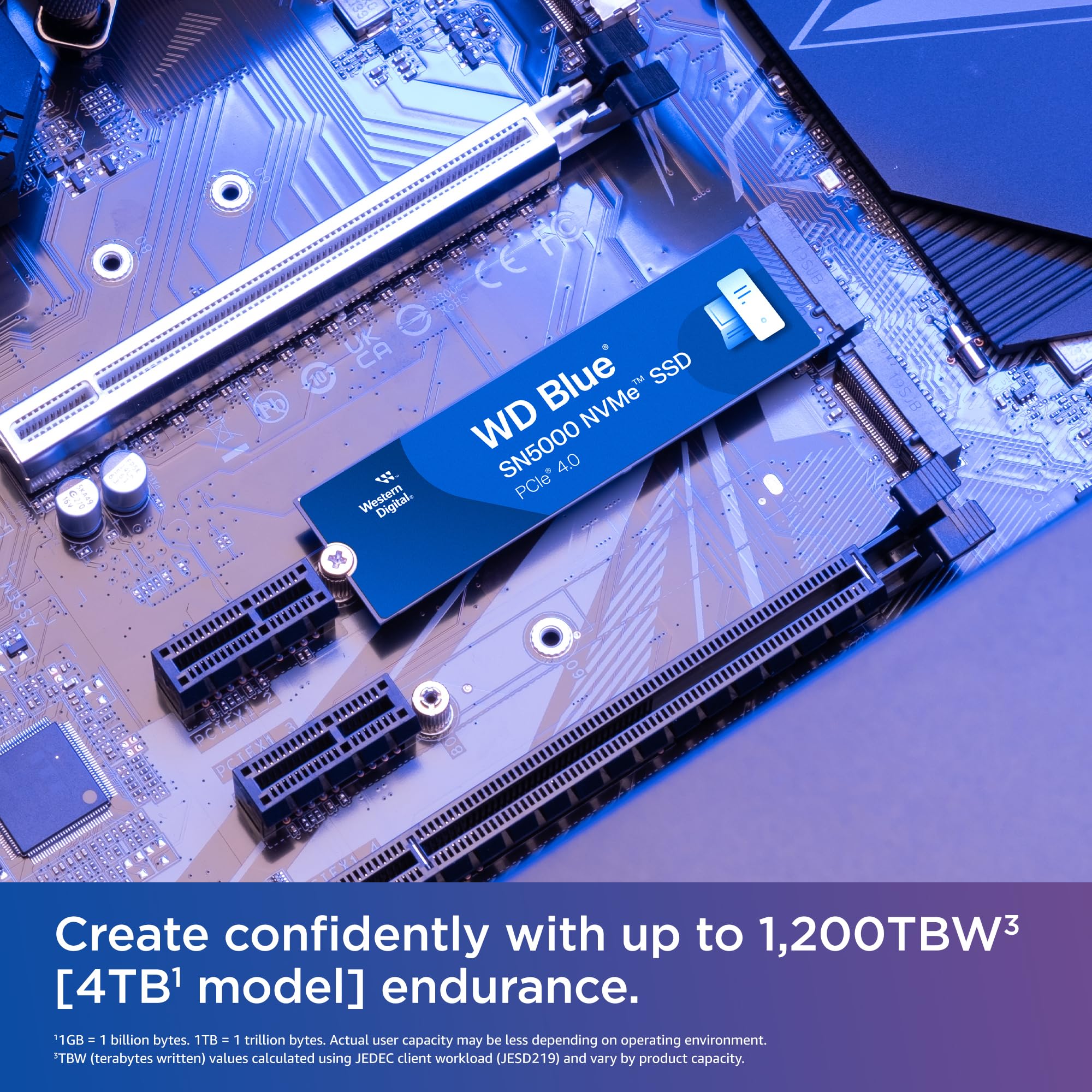 Amazon | WDS100T4B0E [WD Blue SN5000 NVMe SSD（1TB M.2(2280) PCIe