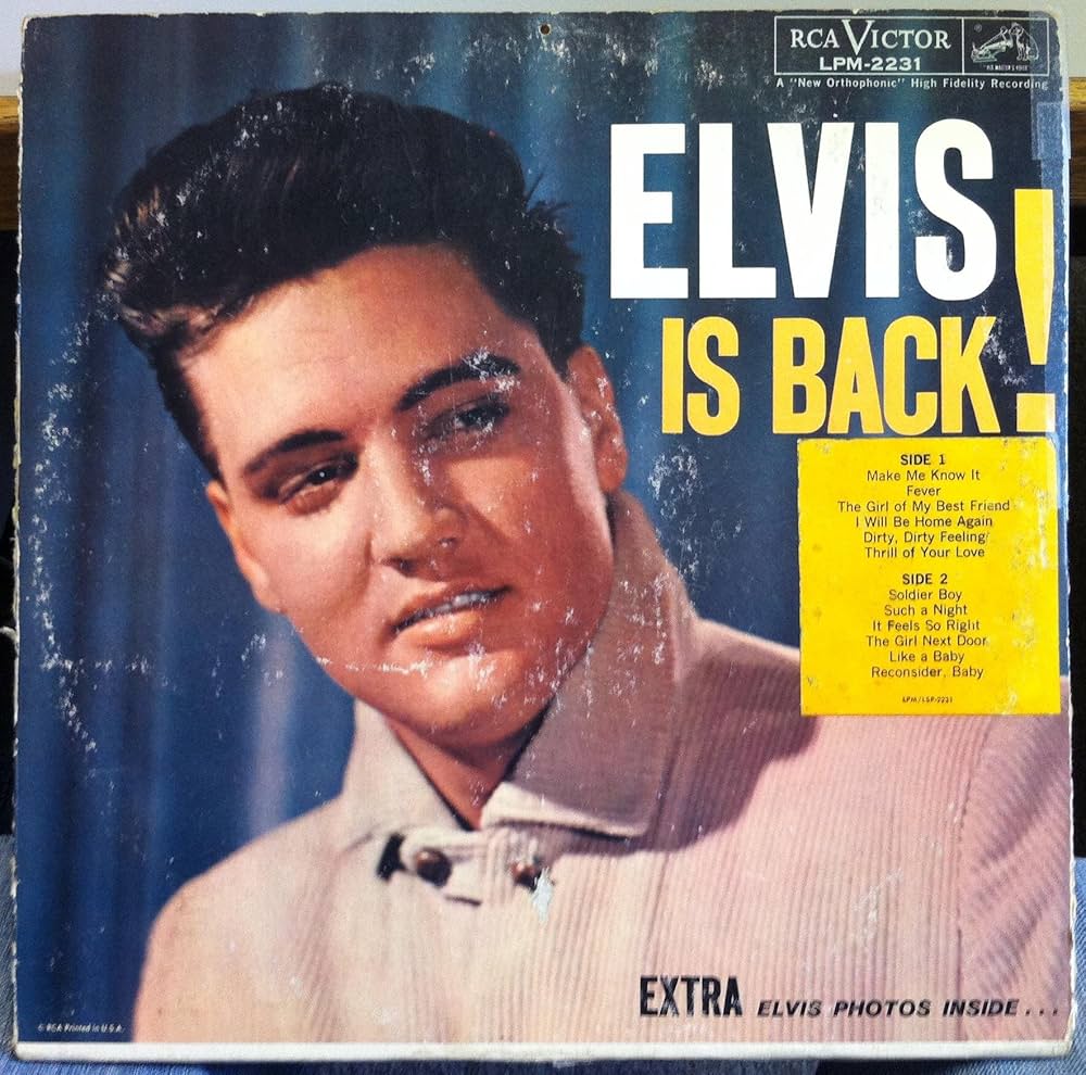 Amazon.com: ELVIS PRESLEY IS BACK vinyl record: CDs & Vinyl