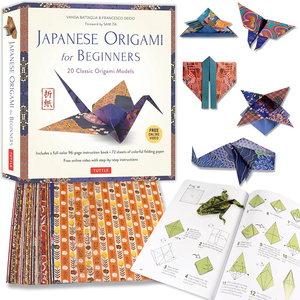 Amazon.com: Japanese Origami for Beginners Kit: 20 Classic Origami