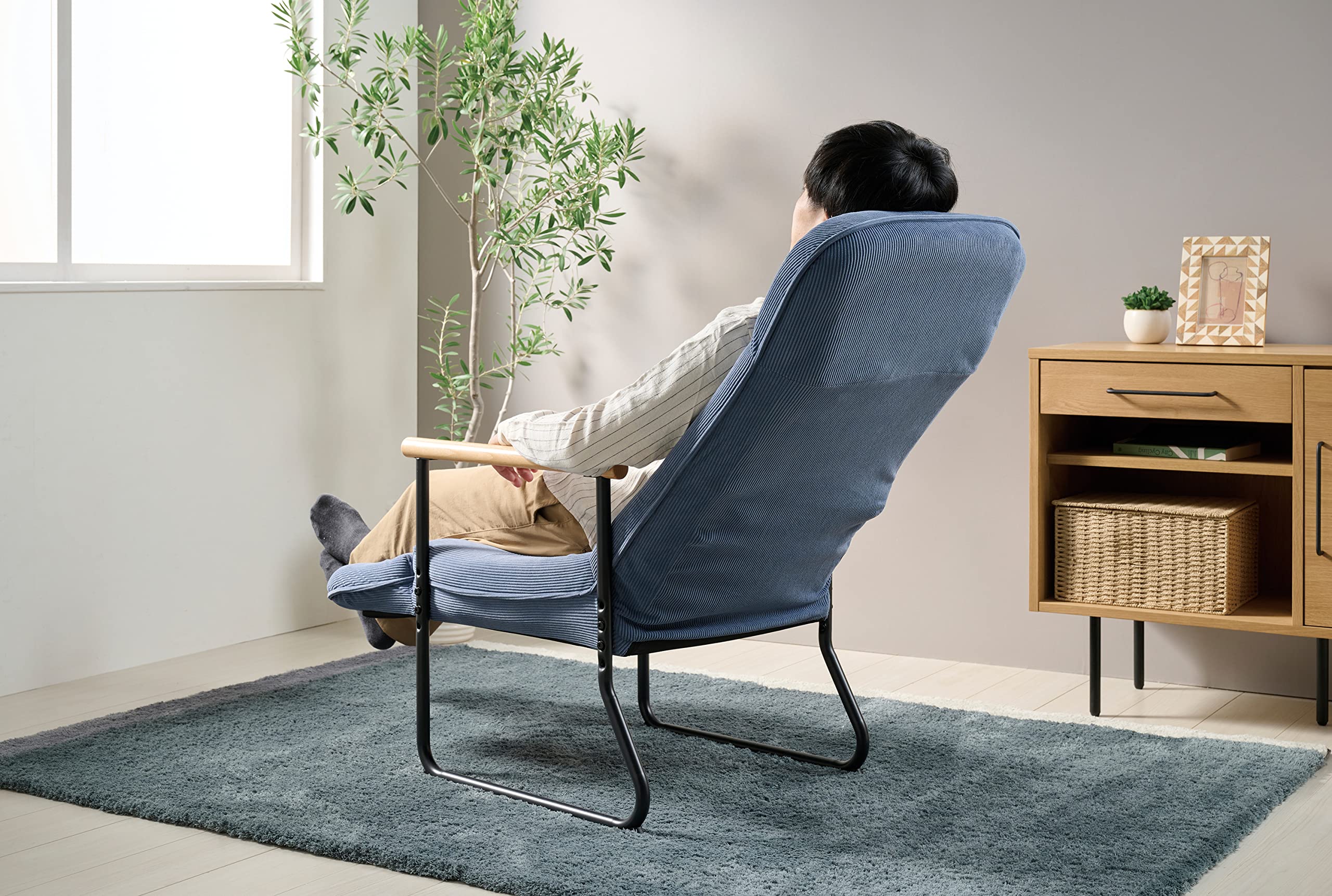 Amazon.co.jp: 弘益 エンケル リクライニングチェア フット付き