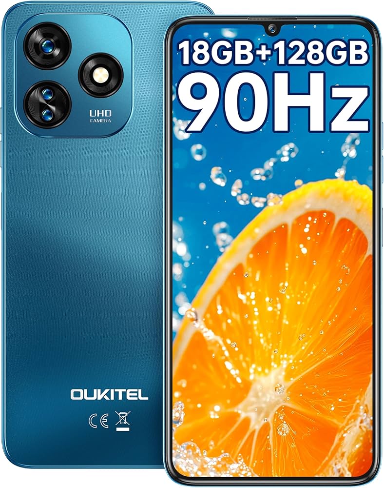 Amazon | OUKITEL C51 Android 14 スマートフォン 本体 SIMフリー18GB