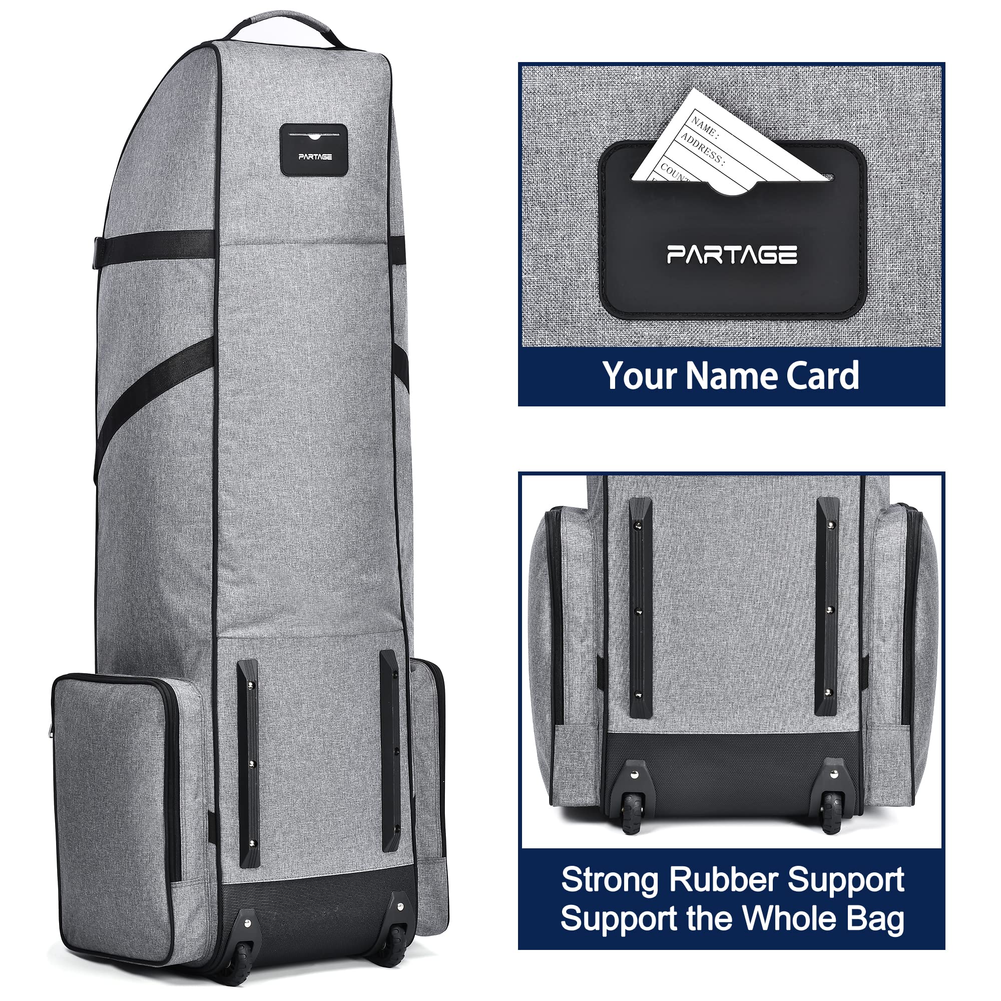 Amazon | Partage ゴルフトラベルバッグ ホイール付き ゴルフトラベル