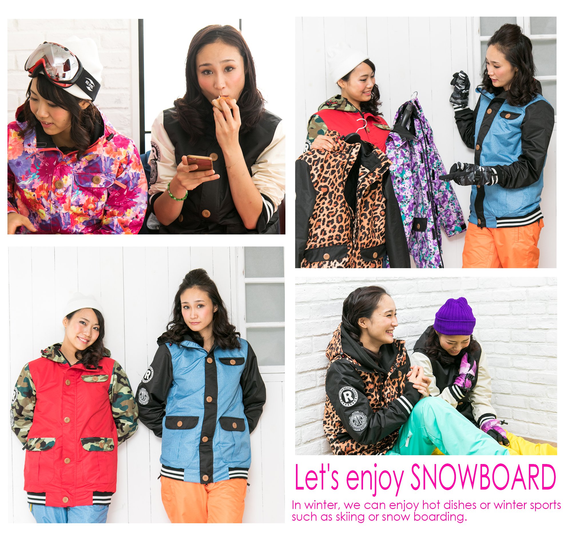 Amazon | RE:PRE(リプリ) スノーボードウェア レディース 上下セット