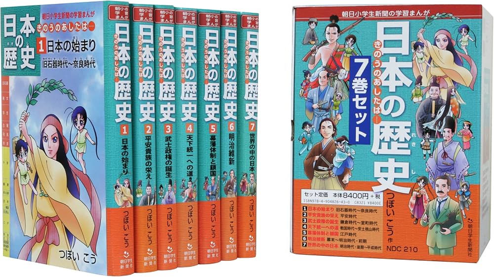 日本の歴史きのうのあしたは……(7巻セット) (朝日小学生新聞の学習