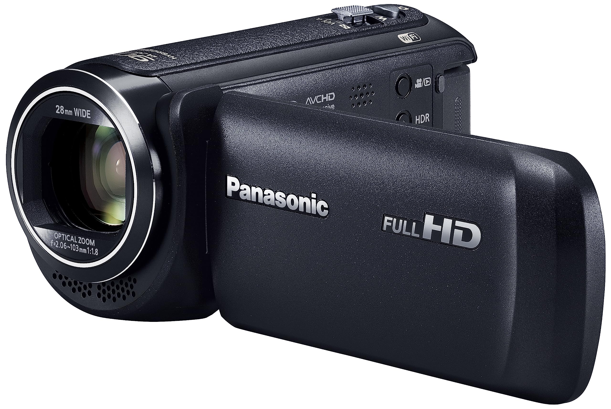 Amazon.co.jp: Panasonic HC-V495M-K HD Camcorder, Built-in Memory