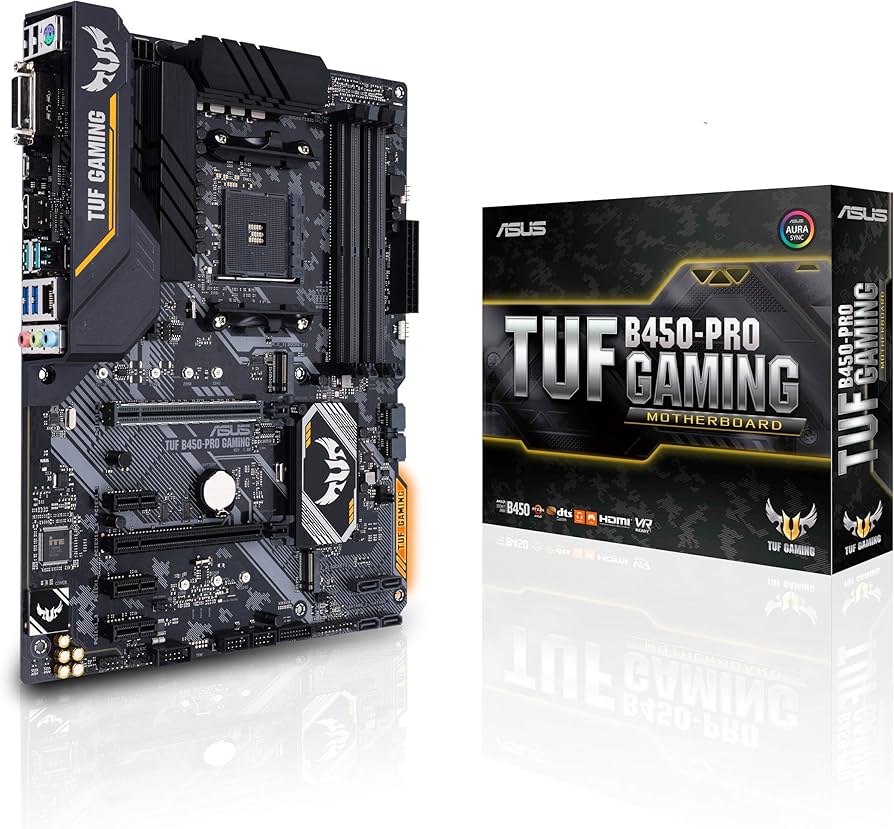 Asus TUF B450-Pro Gaming Motherboard (ATX) AMD Ryzen 3 AM4 DDR4