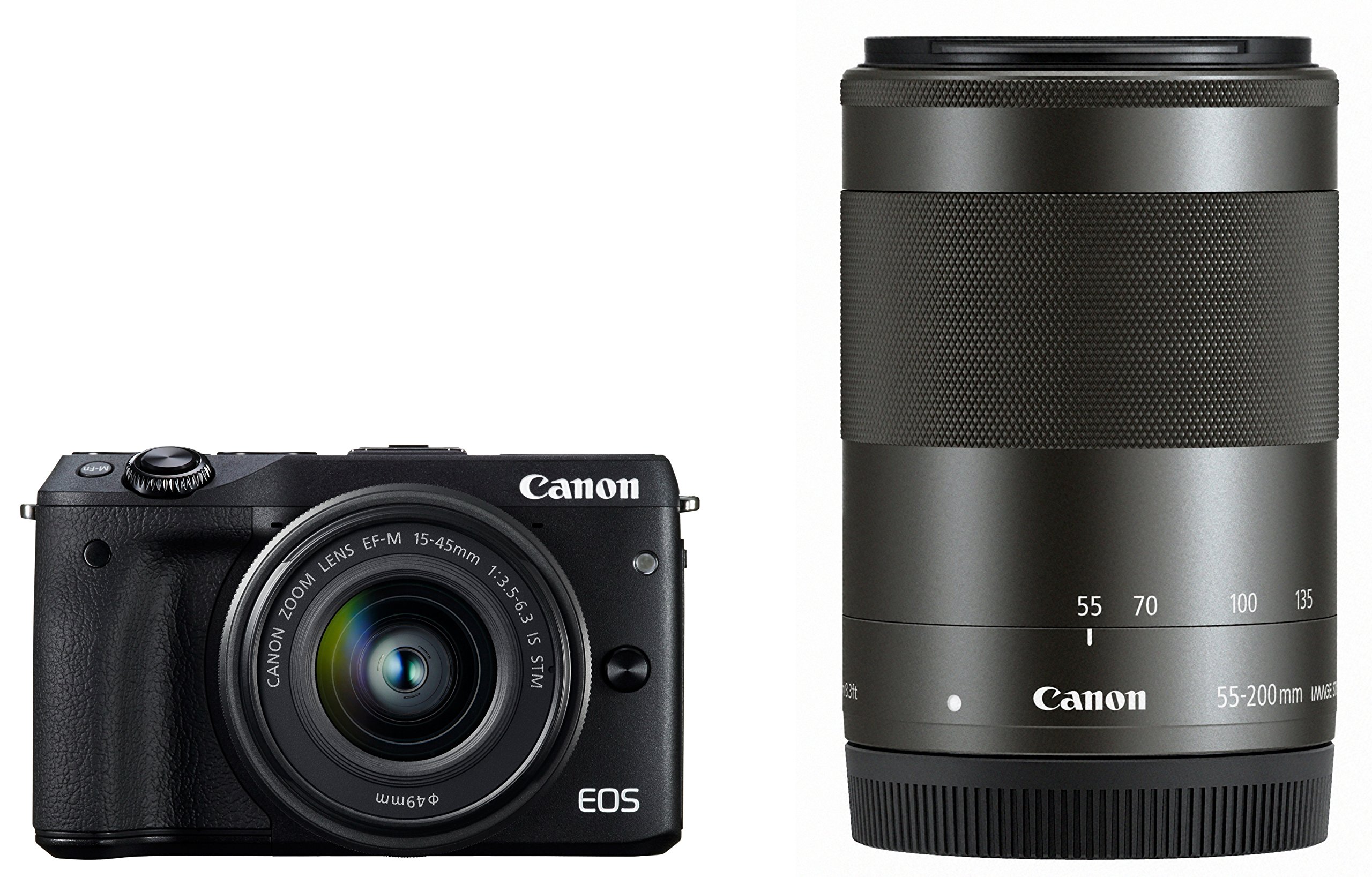 Amazon.co.jp: Canon Mirrorless Single-Lens Camera EOS M3 Double