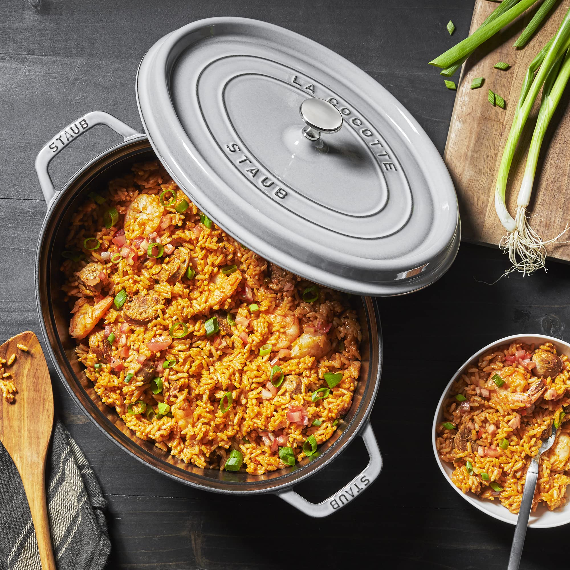 Amazon｜staub ストウブ 「 ピコ ココット オーバル グレー 31cm